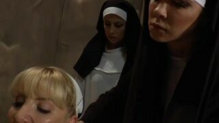 Nuns With Double Dildos, Dildo Gagging